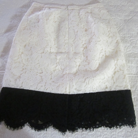 J. Crew Collection Skirt 4 Colorblock Lace Pencil - Picture 7 of 8